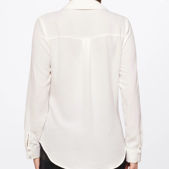 FORTUNE + IVY Paula Button Down Off-White Shirt (Stitch Fix) - Picture 4 of 8